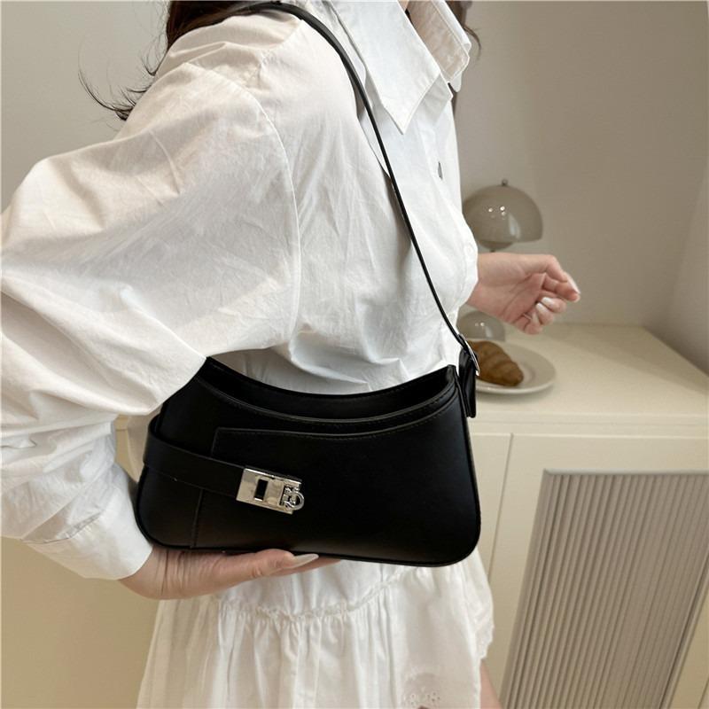 Bag women's summer new high-end solid color versatile underarm niche design texture shoulder portable women's bag