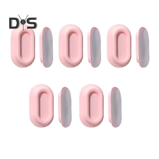 

5 шт. Магнитный держатель для пульта дистанционного управления, настенное крепление, свободное отверстие, простая установка, самоклеящийся держатель для хранения пульта дистанционного управления для телевизора розовый