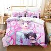 Stampa 3D Anime Kawaii Ragazze NEEDY GIRL OVERDOSE Set Biancheria da Letto Camera da Letto Morbido Moderno Copriletto Comodo Copripiumino Federa