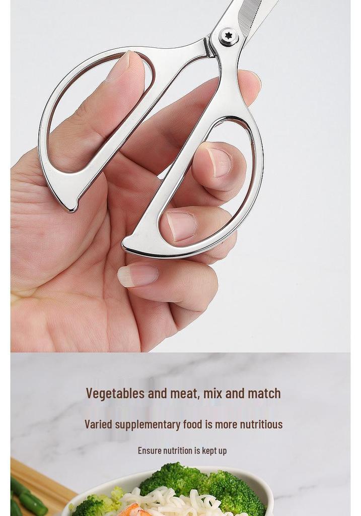 Kitchen & Baby Food Serrated Non-slip Multi-functional Scissors