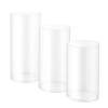 VEVOR Wedding Flower Stand, 3PCS 60/75/90cm Round Cylinder Plinth, Clear Pedestal Stand with Transparent Acrylic Lid