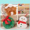 Adorable Gingerbread Man Snowman Plush Doll For Christmas Tree Decoration Gifts