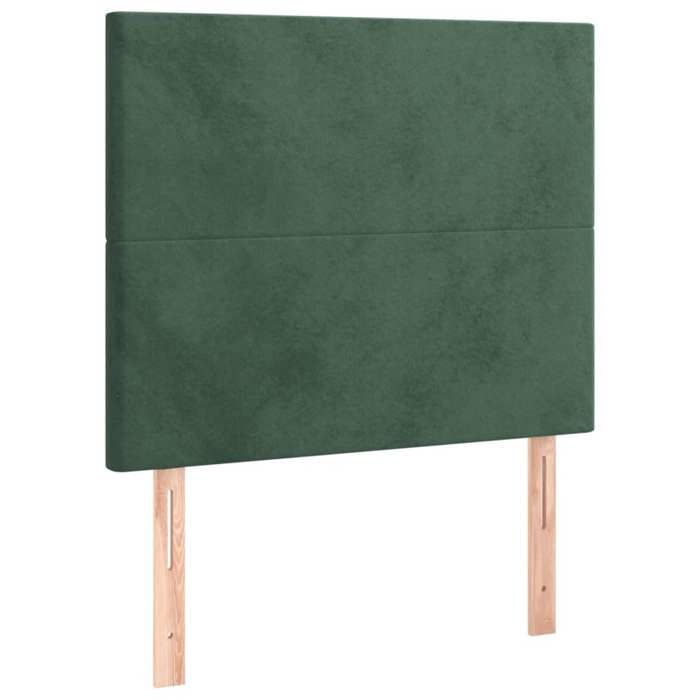 VidaXL Bed Frame with Headboard Dark Green 120x200 Cm Velvet3125626