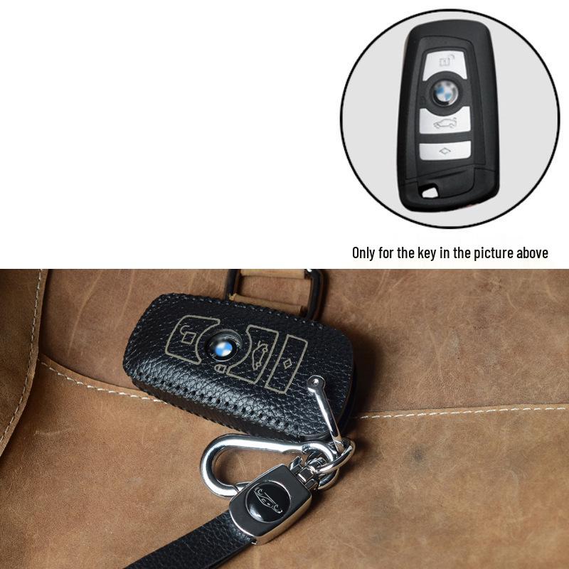 Premium Cowhide Key Case for BMW 3 Series 2013-2018, 2 Series, and 1 Series