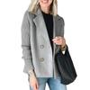 Women's Fashion Casual Solid Color Patchwork Long Sleeve Jacket
