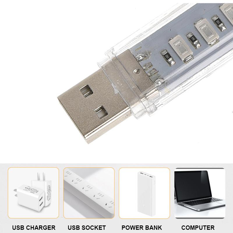 10W LED Лампа для вирощування рослин USB Портативна LED Рослинна Лампа для Росту 5V Повний Спектр Фіто Лампа 21 LED Обертання Гнучке Світло Для Приміщення