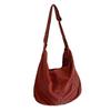 Large Capacity Shoulder Bag Crossbody Bag Fashion Corduroy Handbag For Womens-In Stock
