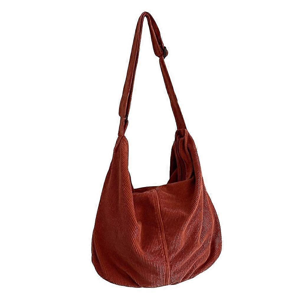 Large Capacity Shoulder Bag Crossbody Bag Fashion Corduroy Handbag For Womens-In Stock