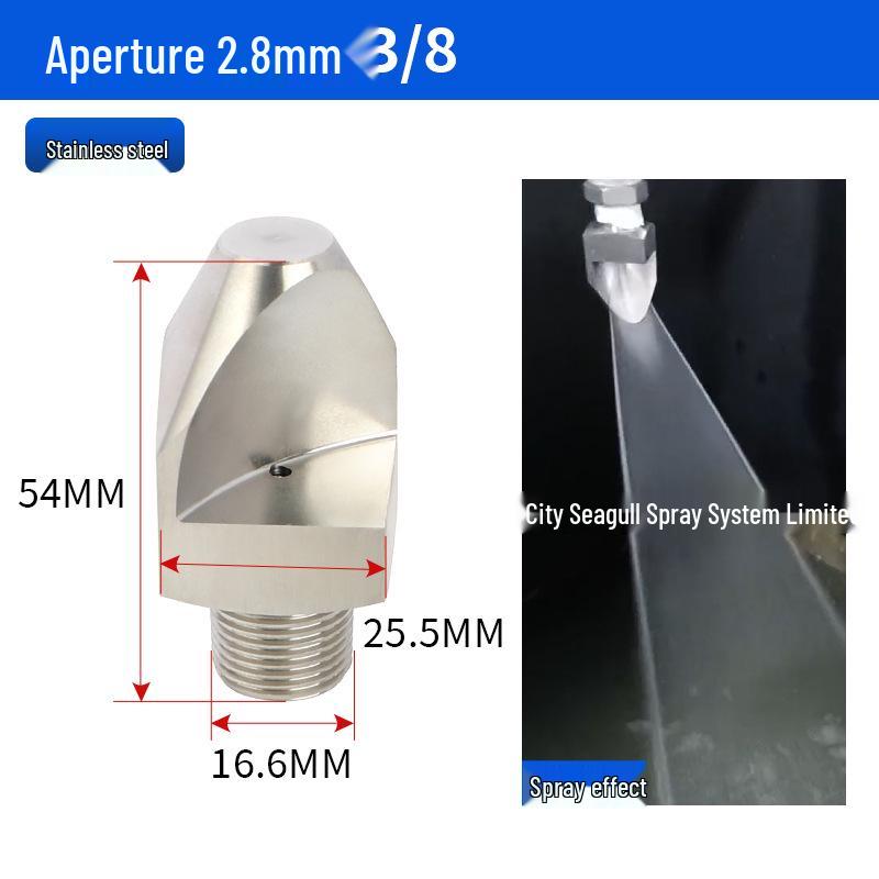High-Pressure Stainless Steel Spray Nozzle for Car Wash and Cooling Systems