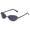 Luxury Brand Designer Y2K Rimless Oval Sunglasses for Women Men UV Protection Sun Glasses Punk Popular Goggle Shades