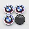 AAAON1 1/4/7Pcs Car Front Rear Logo Hub Center Cover Steering Wheel Center Emblem Stickers For BMW 50th Anniversary E60 E93 G01 E87 G20