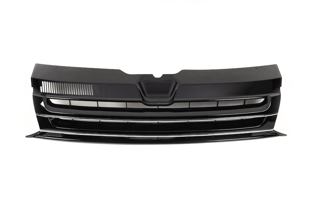 

Передняя решетка Черный глянец (без эмблемы) для Volkswagen T5 2010-2015 гг