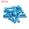 20/30/50pcs M5/M6x30mm Bolts Screws Aluminum Alloy Universal Motorcycle Car Hexagon Socket Fastener Bolts Screws