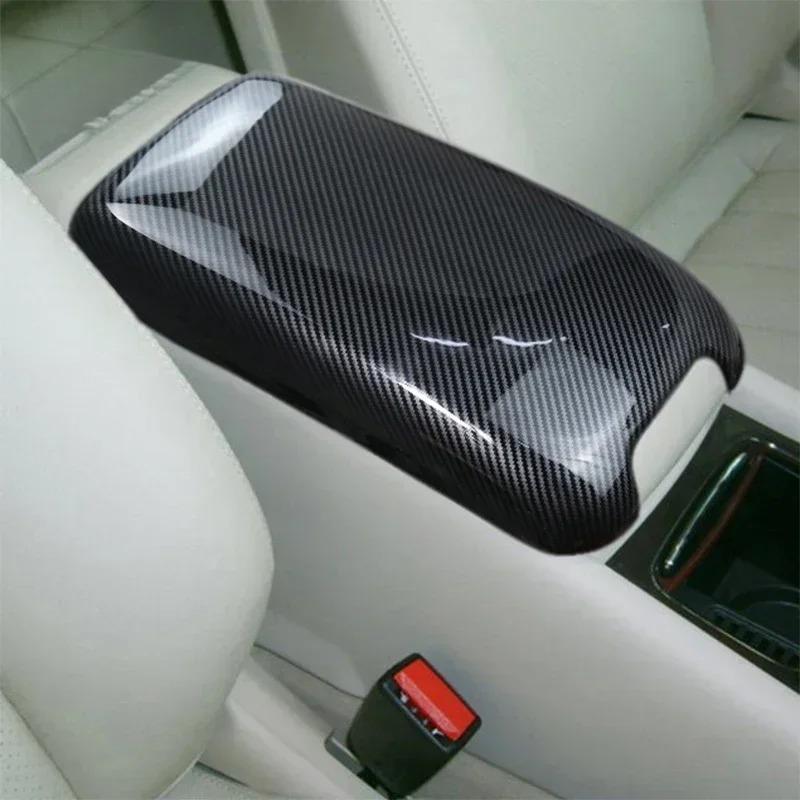 Για Mercedes Benz C class W203 2002-2006 Αυτοκόλλητα Αυτοκινήτου Αποθήκευση Τακτοποίηση Πάνελ Κουτιού Υποβραχιόνιου Κάλυμμα από Ανθρακονήματα Αξεσουάρ Εσωτερικού