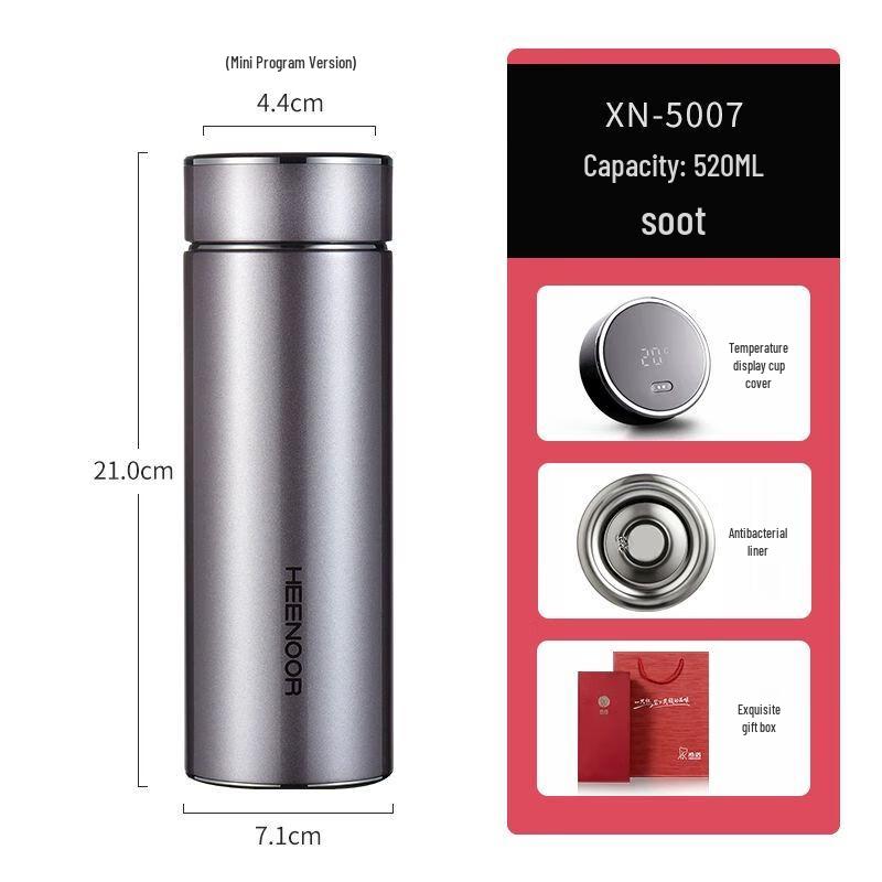 

Xinuo 316L Smart Thermos Bottle with Temperature Display and Filter