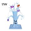Desktop Decorations for Home Halloween Lighted Ghost Tree Centerpiece with LED Lights, Pumpkin Bat Spooky Desk Ornaments Spider Light String,