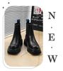 Ins Martin boots Neuer britischer Stil Herbst und Winter Kurzstiefel Mittlerer Schaft Chelsea Dicksohlige Zigarettenstiefel