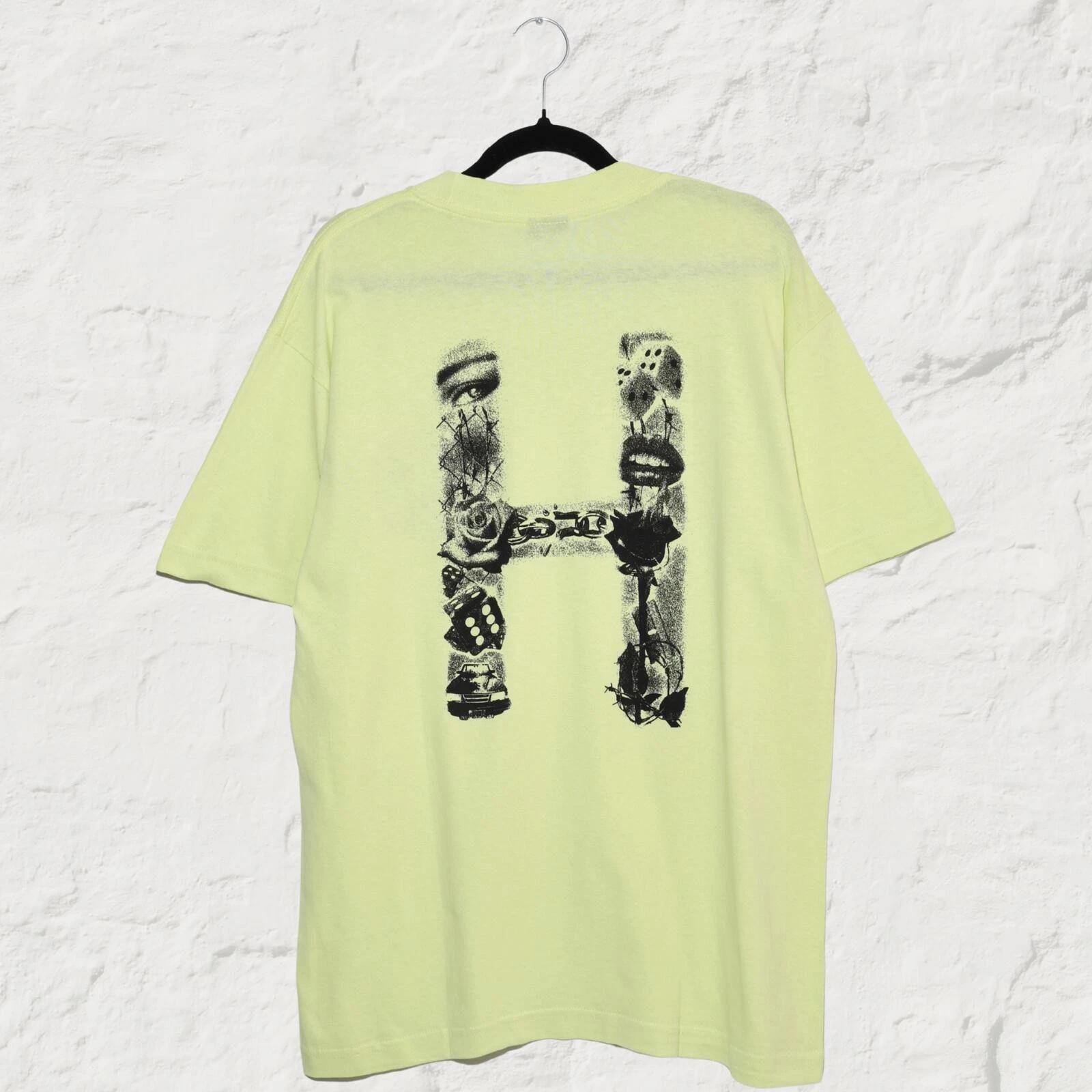 HUF H-ST Graphic Tee Lime Skate Streetwear T-Shirt M S