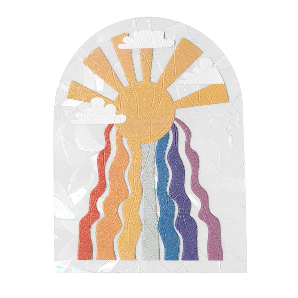 

3D Rainbow Reflective Stickers Sun Light Catcher Window Refraction Decals Light Catching Glass Decoration Wall Stickers