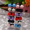 12 Pairs Women's Fashion Rose Flower Mixed Color Flower Ear Stud Earring