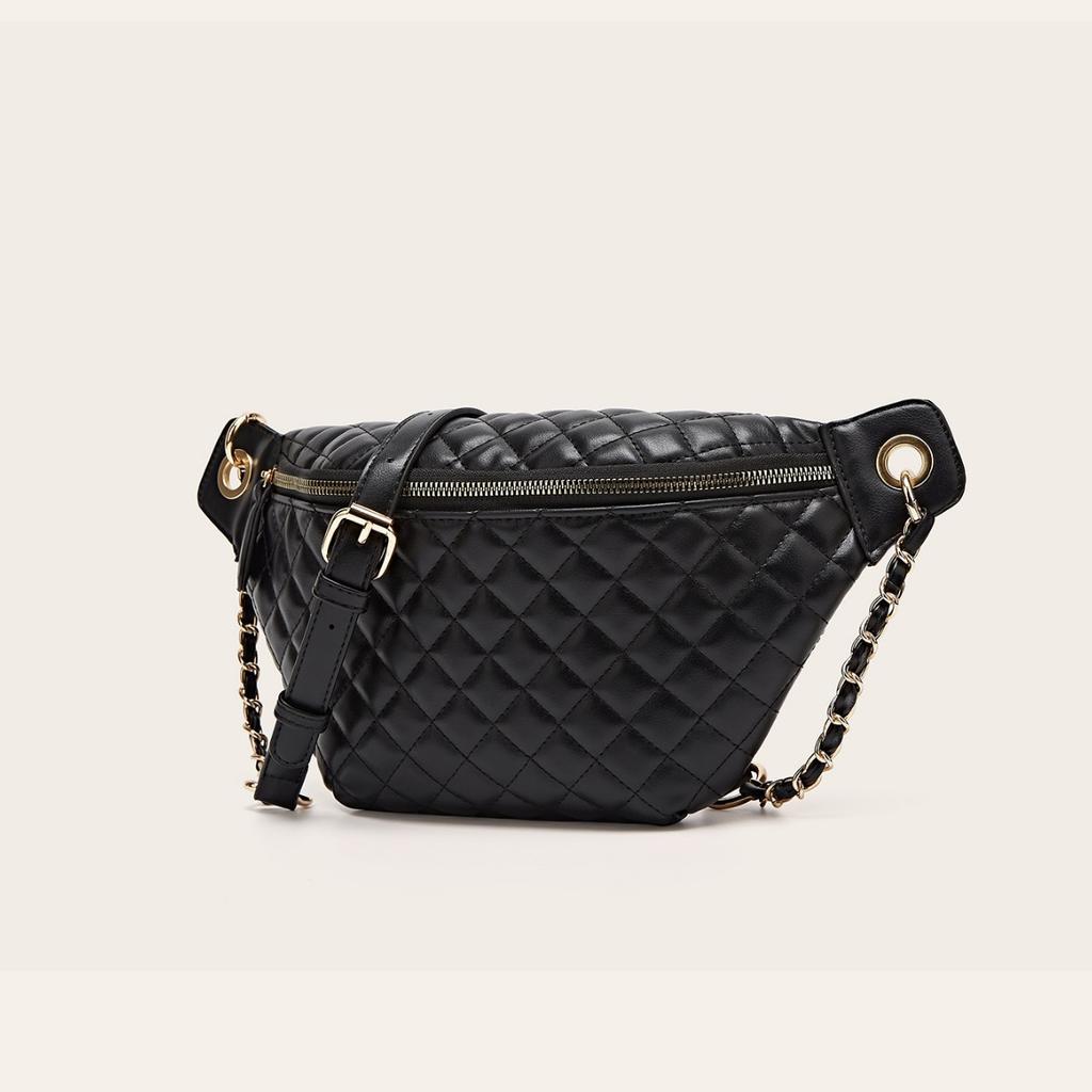 New Large-capacity Mobile Phone Bag, Embroidery Thread Fanny Pack, Premium Breast Bag, Oblique Span Bag, Fashionable Versatile Diamond Shoulder Bag.