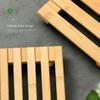 Creative Wooden Plant Roller Stand Square with 360° Detachable Wheels Potted Bonsai Rack Moving Palnt Pulley Pallet Holder