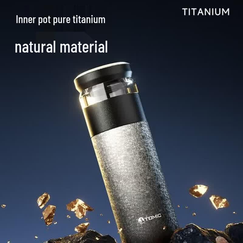 TOMIC TW60189T Tea Infuser Titanium Insulated Bottle