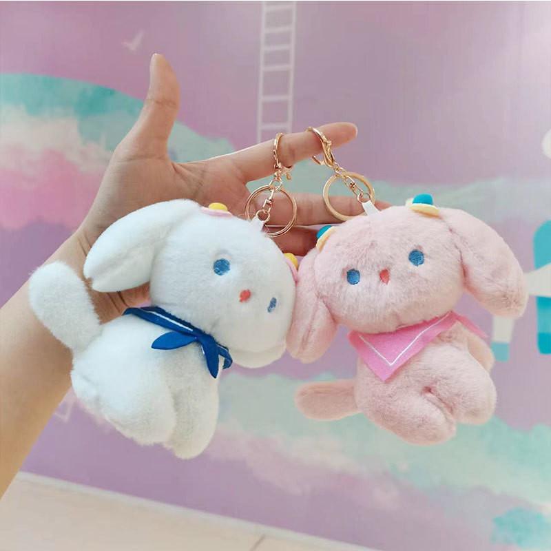 Adorable Plush Dog Keychain Cute Stuffed Animal Toy Creative Plush Doll Pendant