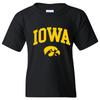 Maglietta Unisex per Ragazzi con Logo ad Arco Iowa Hawkeyes Licenziata