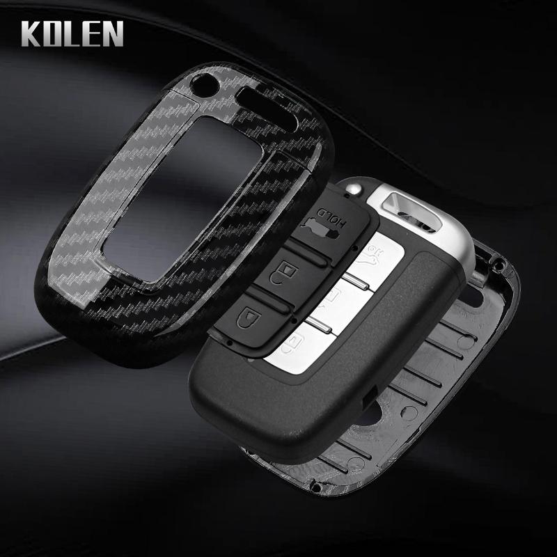 Abs Carbon Fiber Style Car Key Case Cover For Hyundai Ix35 Elantra Sonata 8 9 For Kia Sportage K5 K2 Sorento Optima Forte Shell