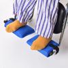 2PCS Wheelchair Foot Pads Anti Slip Design Mesh Fabric Pedal Covers Simple Setup Enhances Safety and Stability