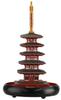 miniQ Miniature Cube 004 Gangoji Approximately 75mm PVC Complete Figure Five-Story Pagoda, Temple, Nara, Tall, & ABS, Pre-painted,