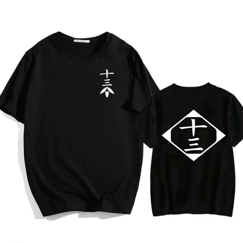Hot Sale Anime Cotton T-Shirt Bleach Cosplay Shirt Zaraki Kenpachi Men Women O-Neck Short Sleeve Tee Fashion Tshirt for Fans