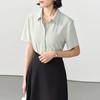Bodexiaojie White Professional Blouse for Women, Interview Attire, Office Wear, Formal Top, Suit Inner Layer, Workplace Elegant Blouse