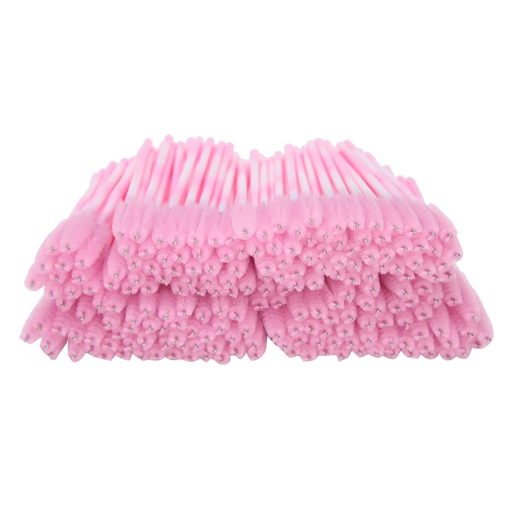 200 Stück Einweg Tragbare Wimpernbürste Reise Mascara Wimpernbürste Make-up Werkzeug Zubehör Rosa