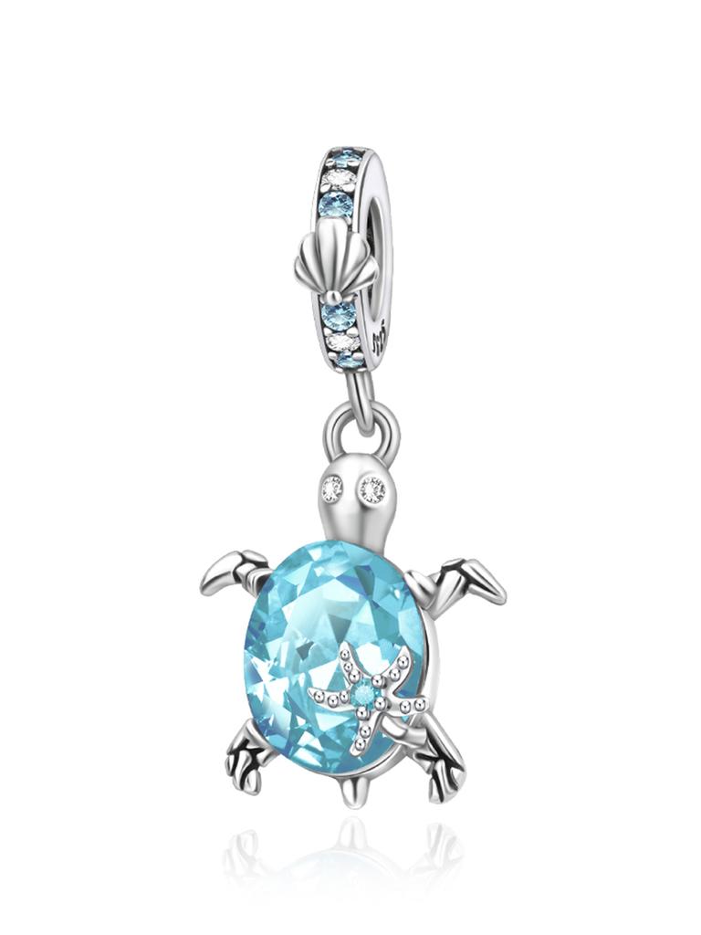 New Copper 12 Colors Sea Turtle Series Pendant Fine Jewelry Charm Fit Genuine Original Diy Bracelet Accessories Women Jewelry