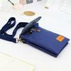 2023 New Solid Color Multi-Layer Canvas Crossbody Phone Bag - Simple, Small Crossbody Women's Bag