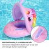 Baby Float Tube Ring PVC Inflatable Toddler Kids Swimming Circle Rings with Sunshade