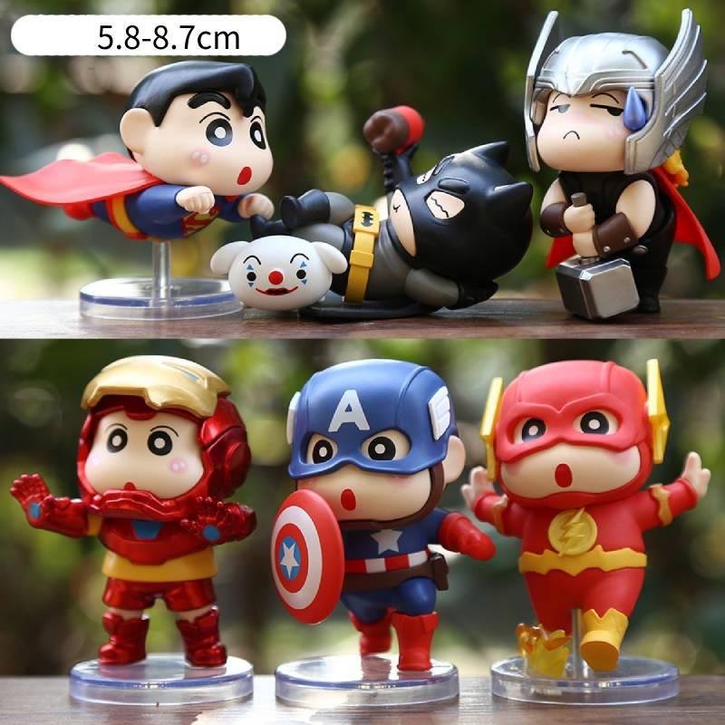 Hero Shin Little Pvc Mini Statue With Surprise Bag For Kids Gift