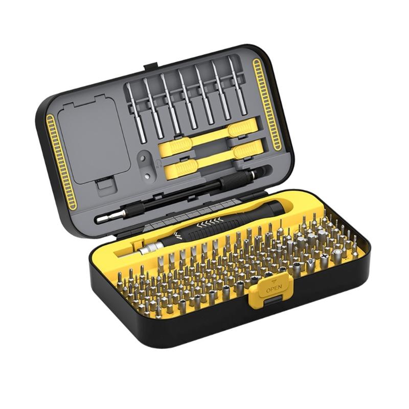 Precisions Screwdriver, 151 in 1 Screwdriver Set with Interchangeable Magnetic Bit Antislip Handle Repair Tool 1