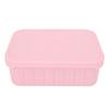 Cajas de Almuerzo de Silicona 3 Compartimentos Extraíbles Reutilizables a Prueba de Fugas Contenedores de Comida para Escuela Trabajo Viajes Aptos para Microondas 880ml