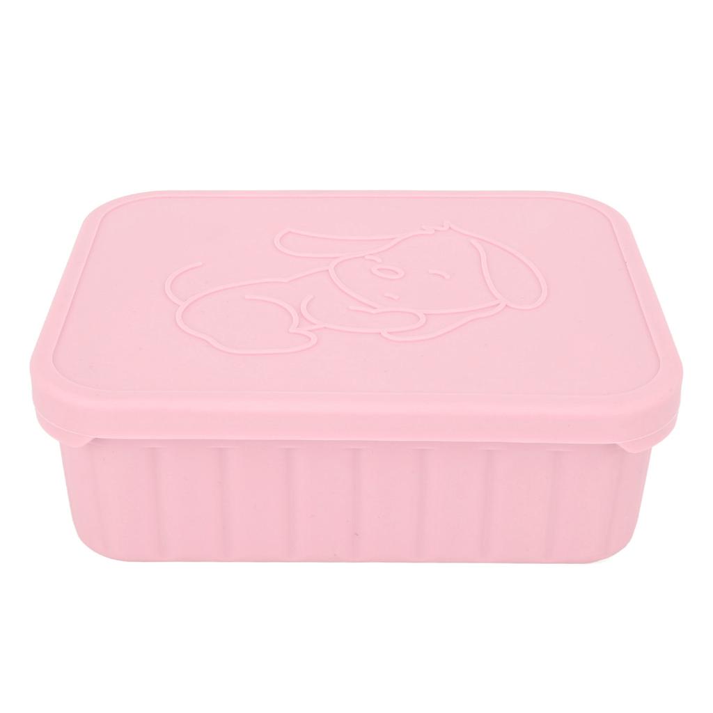 Cajas de Almuerzo de Silicona 3 Compartimentos Extraíbles Reutilizables a Prueba de Fugas Contenedores de Comida para Escuela Trabajo Viajes Aptos para Microondas 880ml