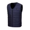 Unisex Ten-Zone USB Heated V-Neck Vest, Down Cotton Electric Heating Jacket
