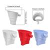 Stand Mixer Flour Funnel Foldable Dry Ingredient Transfer 30 Degree Angled Silicone Flour Funnel for Mixer Space Saving