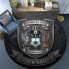 Custom Name Coventry City F.C Round Area Rug,Carpet Rug for Living Room Bedroom Sofa Playroom Decor,Non-slip Floor Mat
