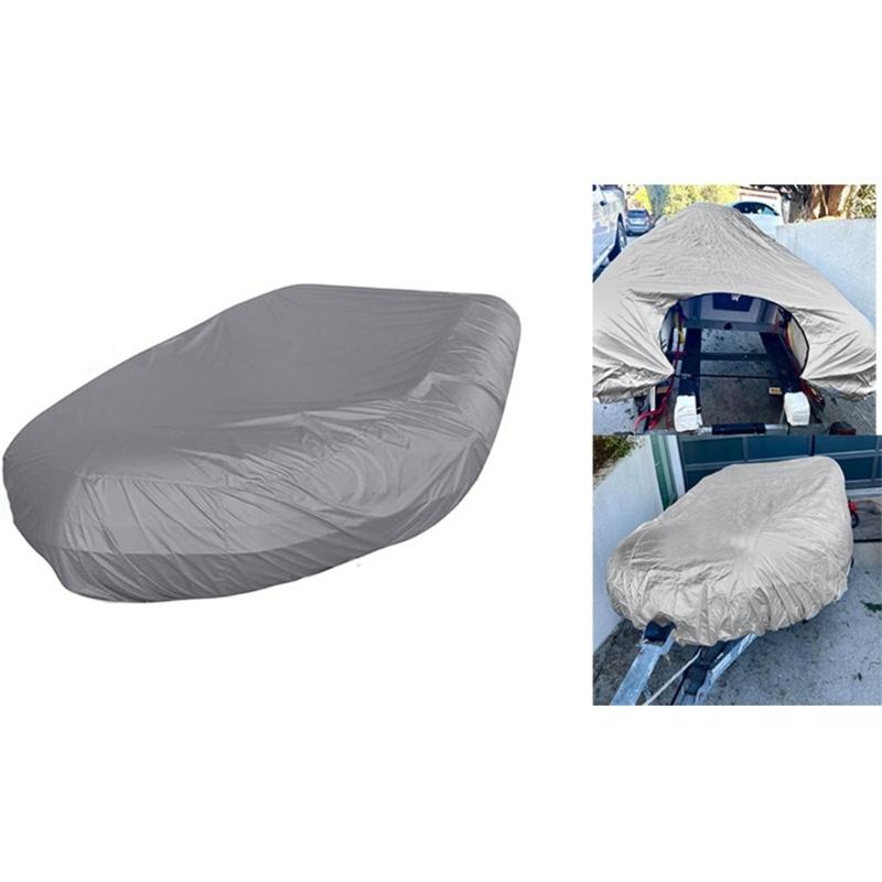 Waterproof Dustproof UV Resistant Boat Cover Easy To Clean Inflatable Boat Cover with Storage for Small Vessels Kayaks