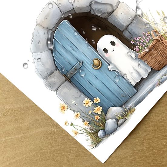 Śmieszna Realistyczna Naklejka Ścienna 3D Zdejmowana Naklejka Ścienna typu Peel and Stick z Efektem 3D do Dekoracji Sypialni, Drzwi, Narożnika, Listwy Przypodłogowej