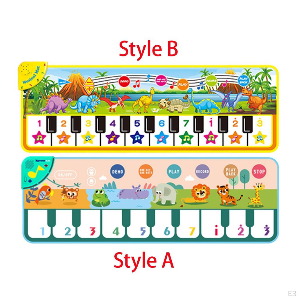 Dancing Music Mat Kid Musical with Lights Volume Adjustment Keyboard Playmat Piano