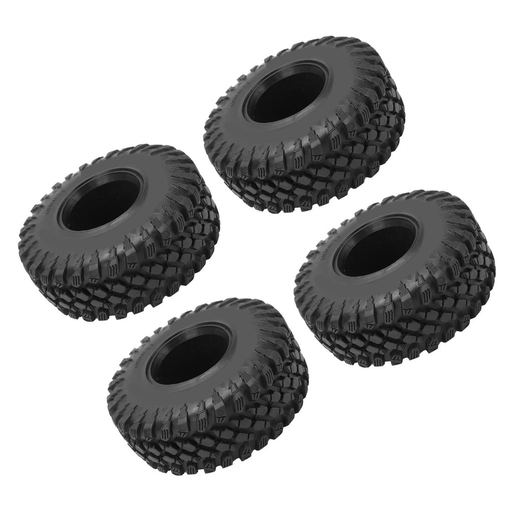4Pcs Rubber Tires Strong Grip Non Slip Durable Easily Install Replacement Tire for SCX10 for SCX10III