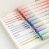 4Pcs/set Macaron Highlighters Color Gradient Highlighter Pens Kawaii Stationery Students Marker Pen Cute School Office Supplies